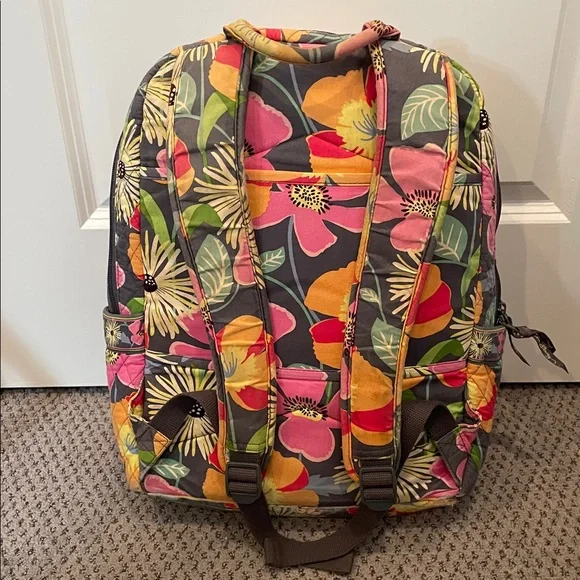 VERA BRADLEY Jazzy Blooms Large Floral Print Travel Backpack | GUC - Picture 2 of 10